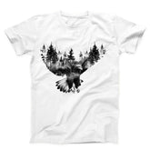 Forest and Flying Eagle Unisex T-Shirt